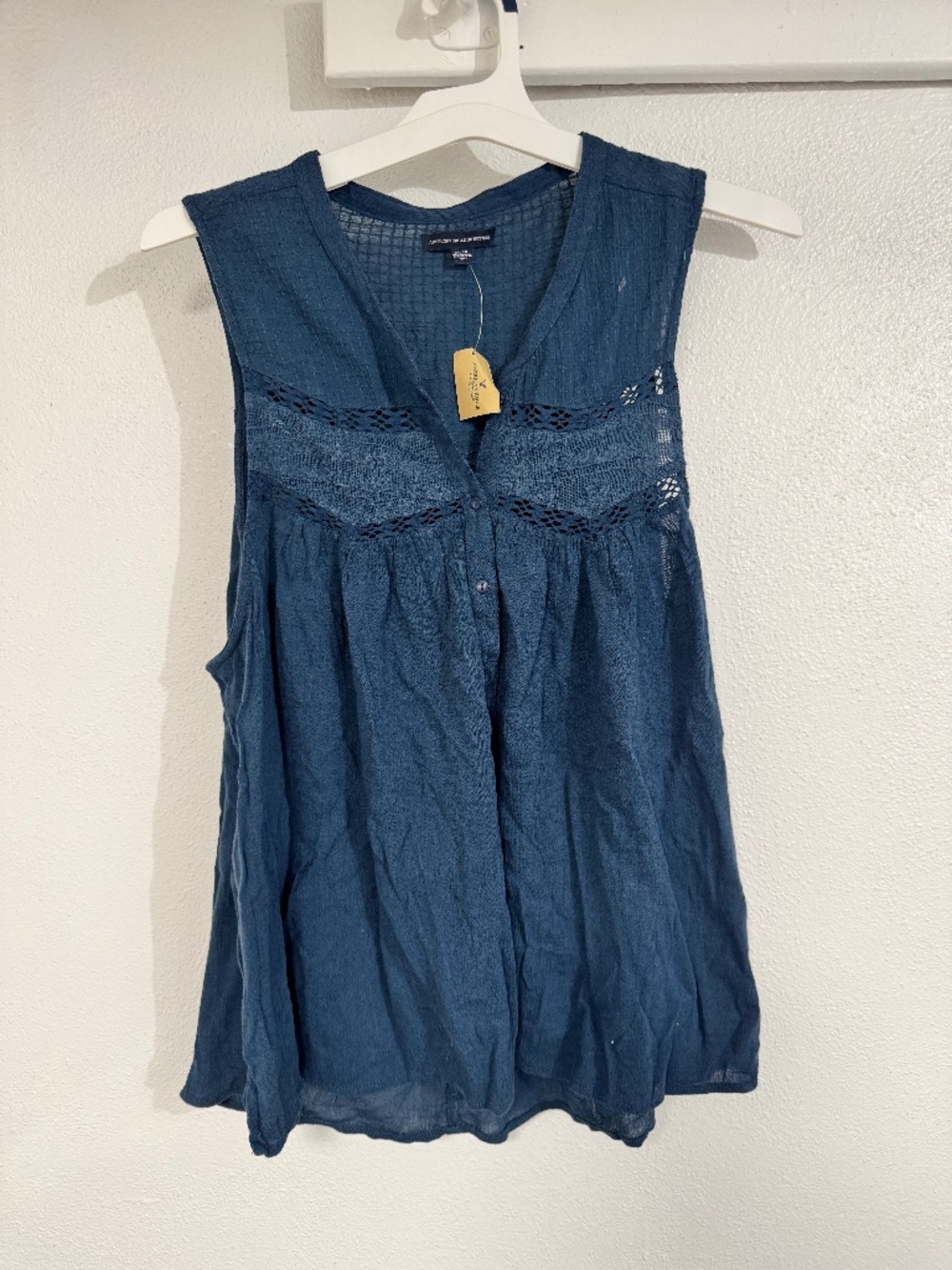 American Eagle Outfitters, new with tags, blue lightweight tank women's XL